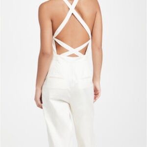 New with tags: BA&SH ‘Chad’ criss-cross back jumpsuit - S